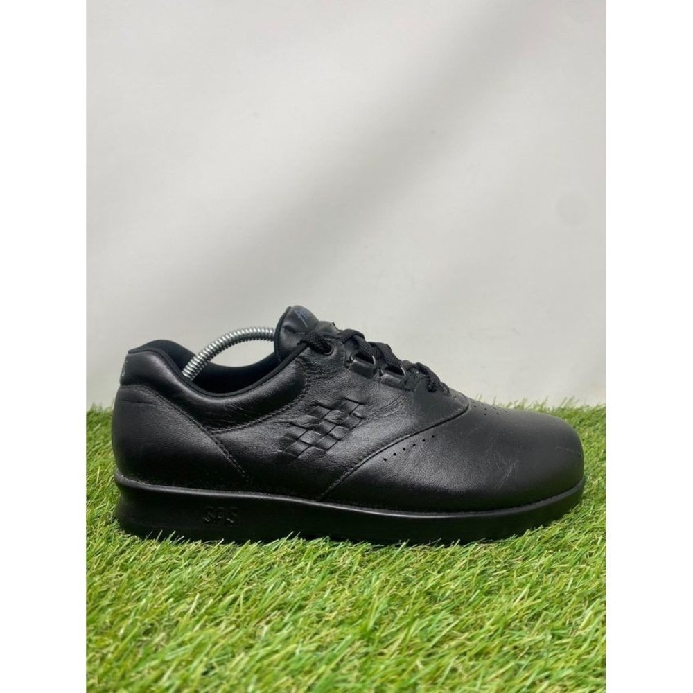 SAS Free Time Shoes Womens 8.5 Wide Black Walking Comfort Sneakers Support